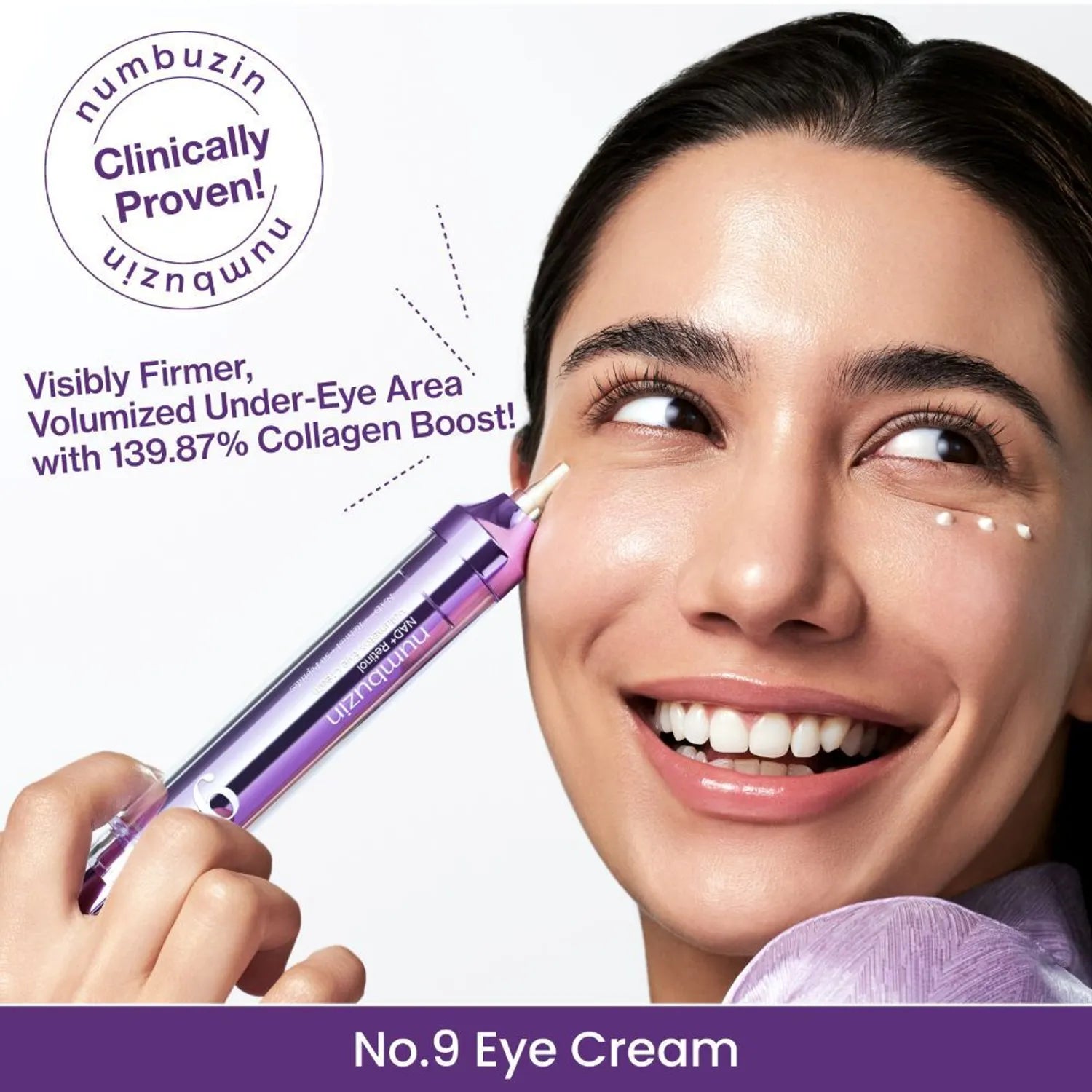 NUMBUZIN No.9 NAD+ Retinol Volumetox intensyvus paakių kremas, 10ml.