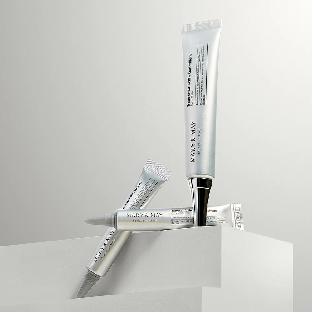 MARY&MAY šviesinamasis paakių kremas mini, 12ml.