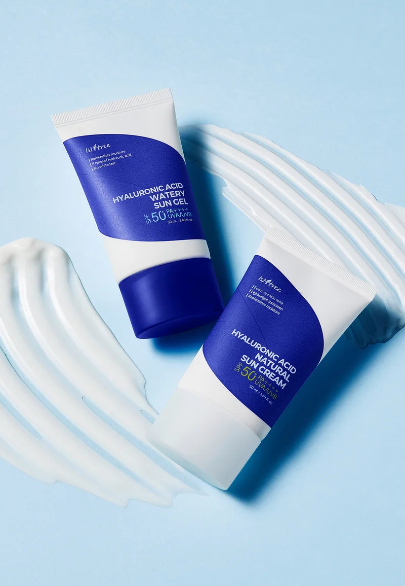 ISNTREE Hyaluronic Acid Natural drėkinantis apsauginis kremas nuo saulės SPF50+, 50ml.