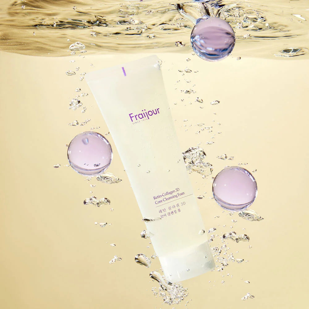 FRAIJOUR Retin-Collagen 3D senėjimą lėtinantis prausiklis-putos kolagenu, 250ml.