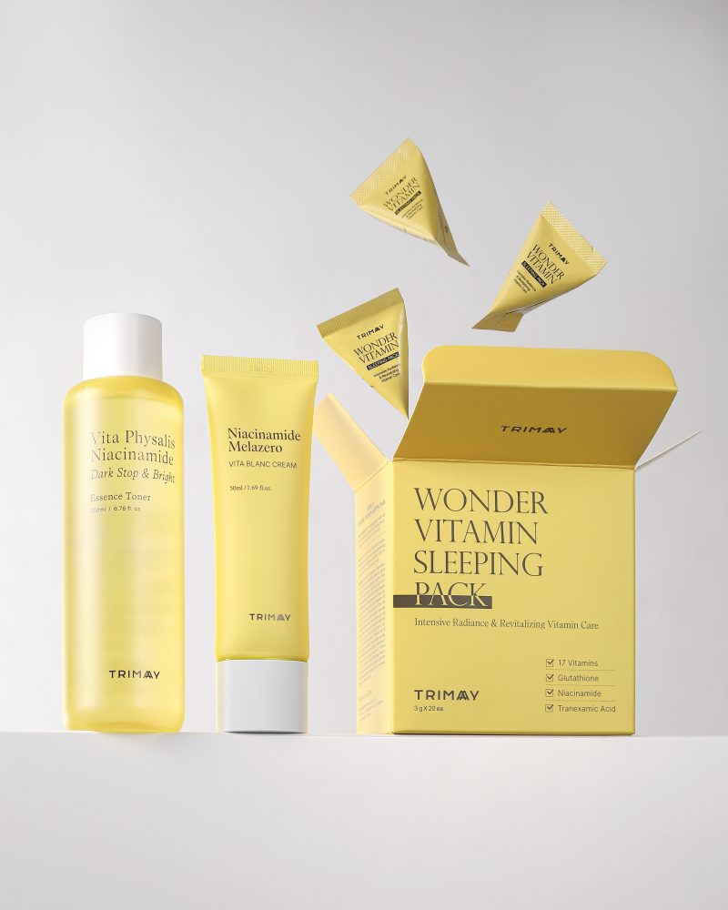 TRIMAY Wonder Vitamin skaistinanti naktinė kaukė su vitaminu C, 1vnt.