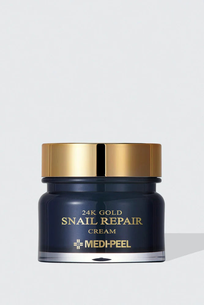 MEDI-PEEL Snail Repair itin  drėkinantis veido kremas su 24K aukso ir sraigių ekstraktu, 50ml.
