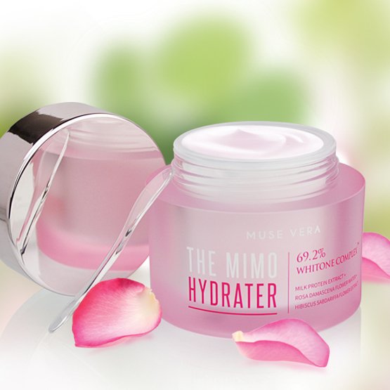 MUSE VERA The Mimo Hydrater šviesinamasis-drėkinantis veido kremas, 50ml.