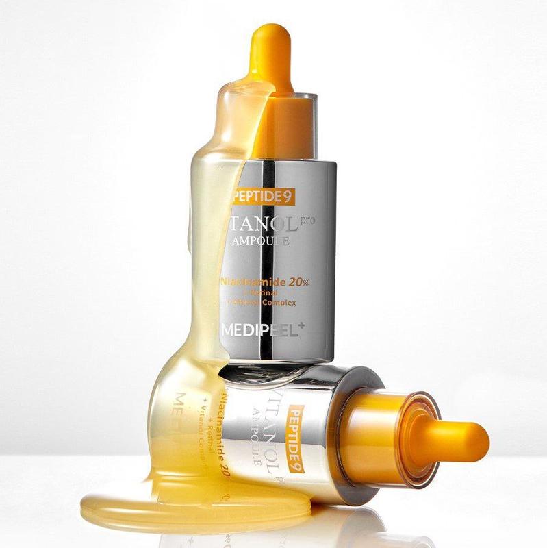 MEDI-PEEL Vitanol PRO senėjimą lėtinantis veido serumas su vitaminais, peptidais ir niacinamidu, 50ml.