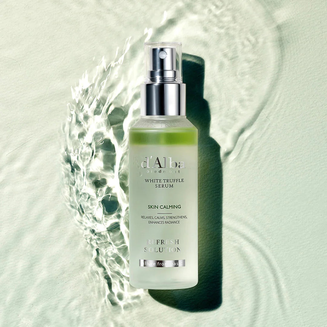 d’Alba White Truffle Purifying & Calming odą raminantis veido serumas su baltuoju trufeliu ir centella ekstraktu, 150ml.