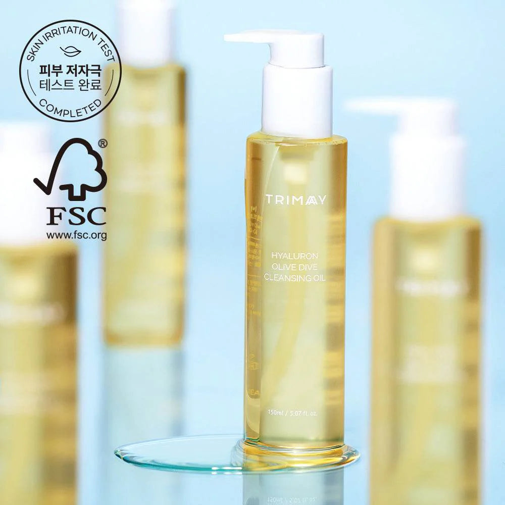 TRIMAY Hyaluron Olive Dive aliejinis veido prausiklis su hialuronu, 120ml.