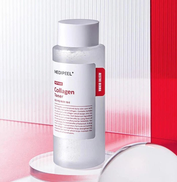 MEDI-PEEL Peptide Collagen elastingumo suteikiantis tonikas/esencija su peptidais ir kolagenu, 200ml.