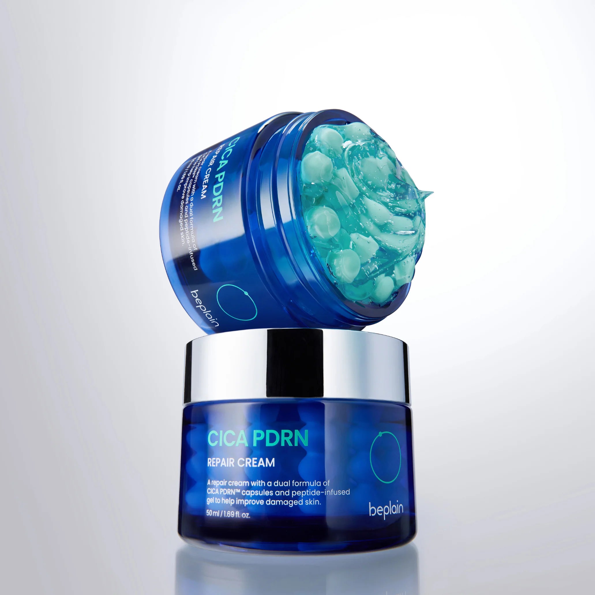 BEPLAIN PDRN Cica regeneruojantis veido kremas su PDRN ir CICA, 50ml.