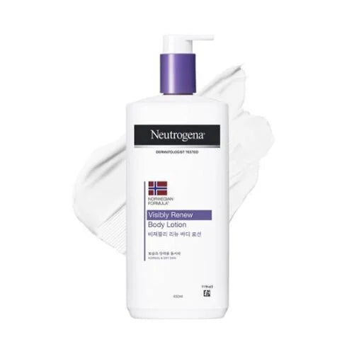 NEUTROGENA Visibly Renew drėkinantis, elastingumo suteikiantis kūno lasijonas, 450ml.