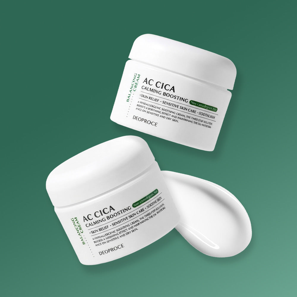 DEOPROCE AC CICA raminamasis veido kremas su Centella ekstraktu, 50ml.