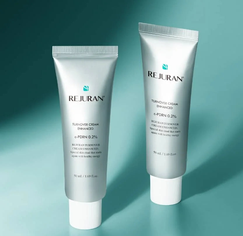 REJURAN Turnover Cream Enriched giliai drėkinantis veido kremas, skatinantis kolageno gamybą su PDRN, 50ml.
