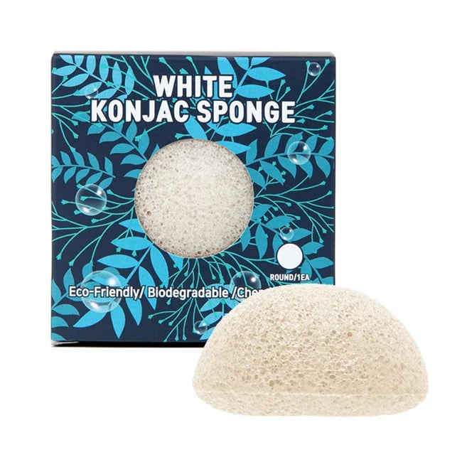 TRIMAY White Konjac Sponge veido prausimosi kempinėlė