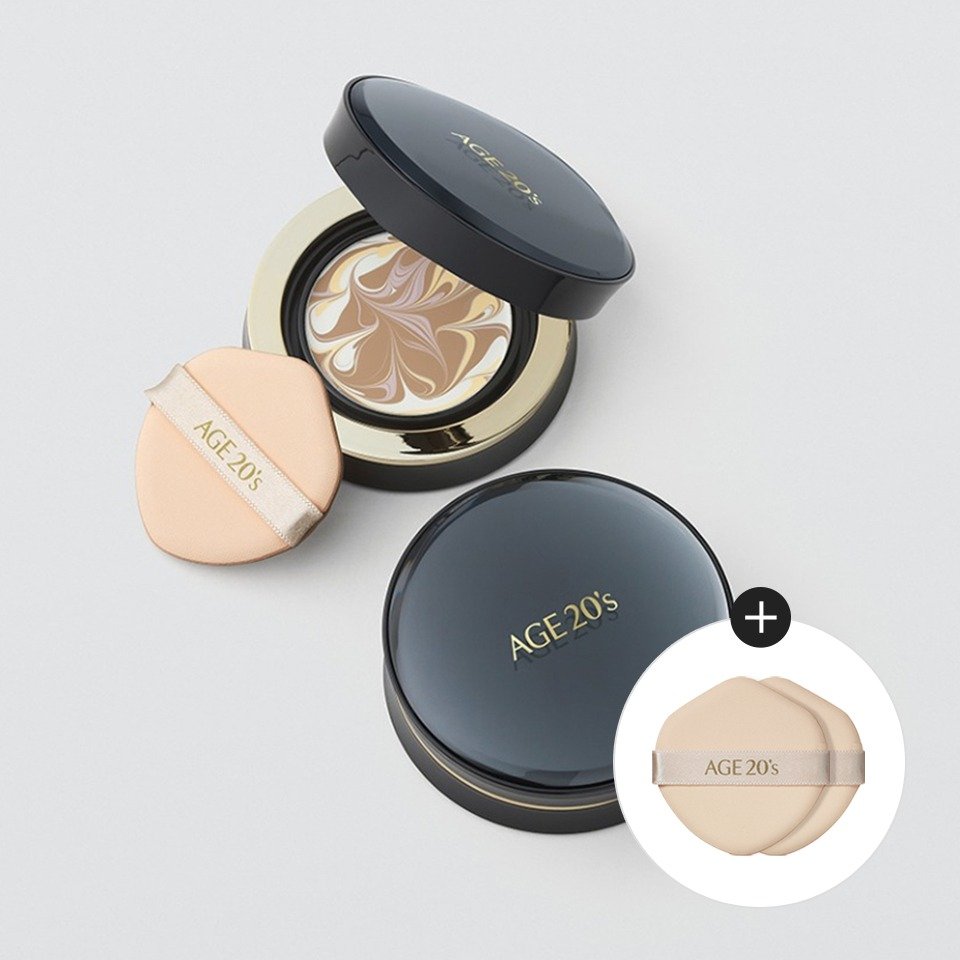 AGE20’s SIGNATURE ESSENCE stipriai maskuojantis makiažo pagrindas-kušonas, 2 vnt. už 1 kainą