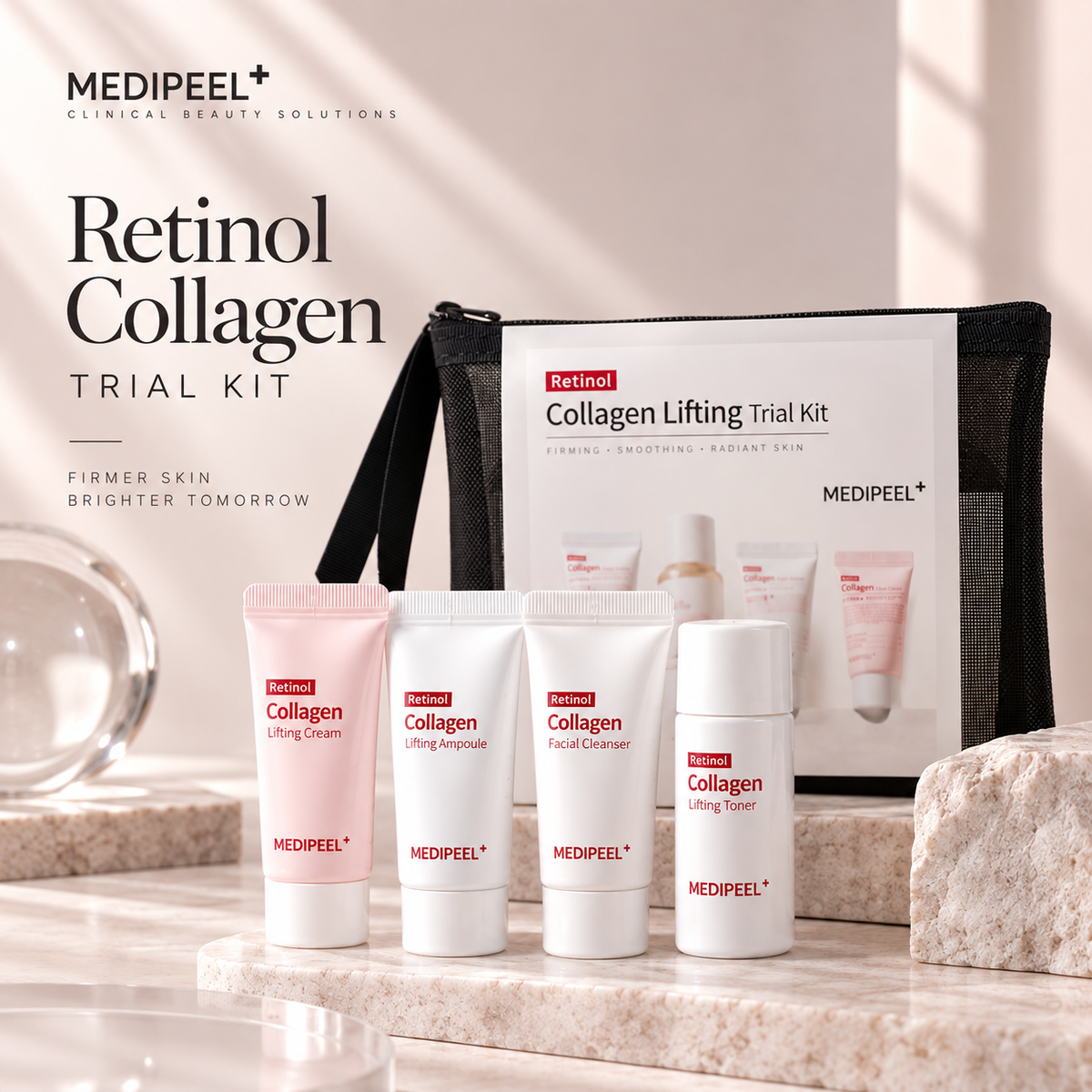 MEDI-PEEL Retinol Collagen liftinguojantis rinkinys su kolagenu ir retinoliu