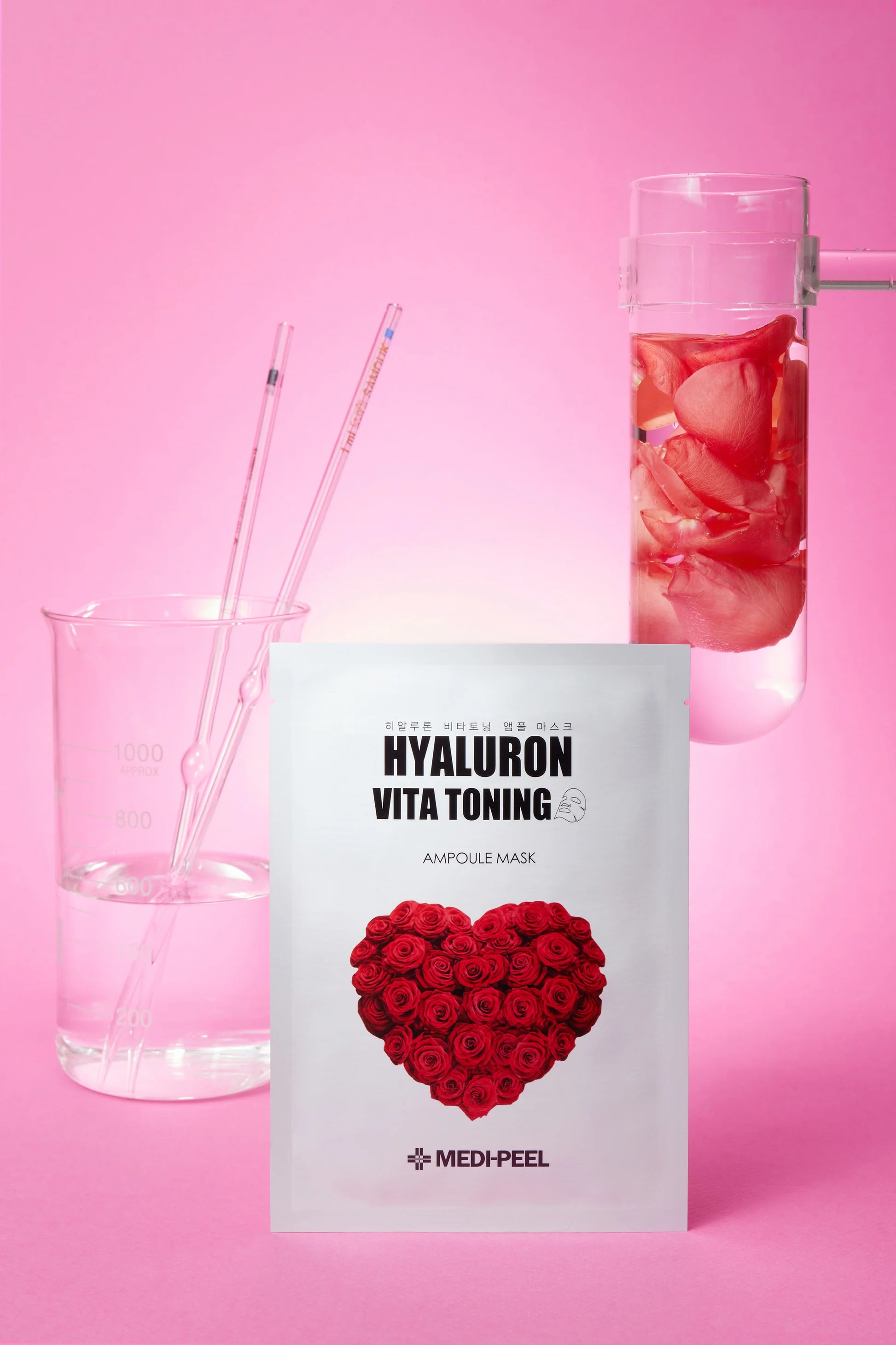 MEDI-PEEL Hyaluron Vita Toning tonizuojanti lakštinė veido kaukė su hialuronu