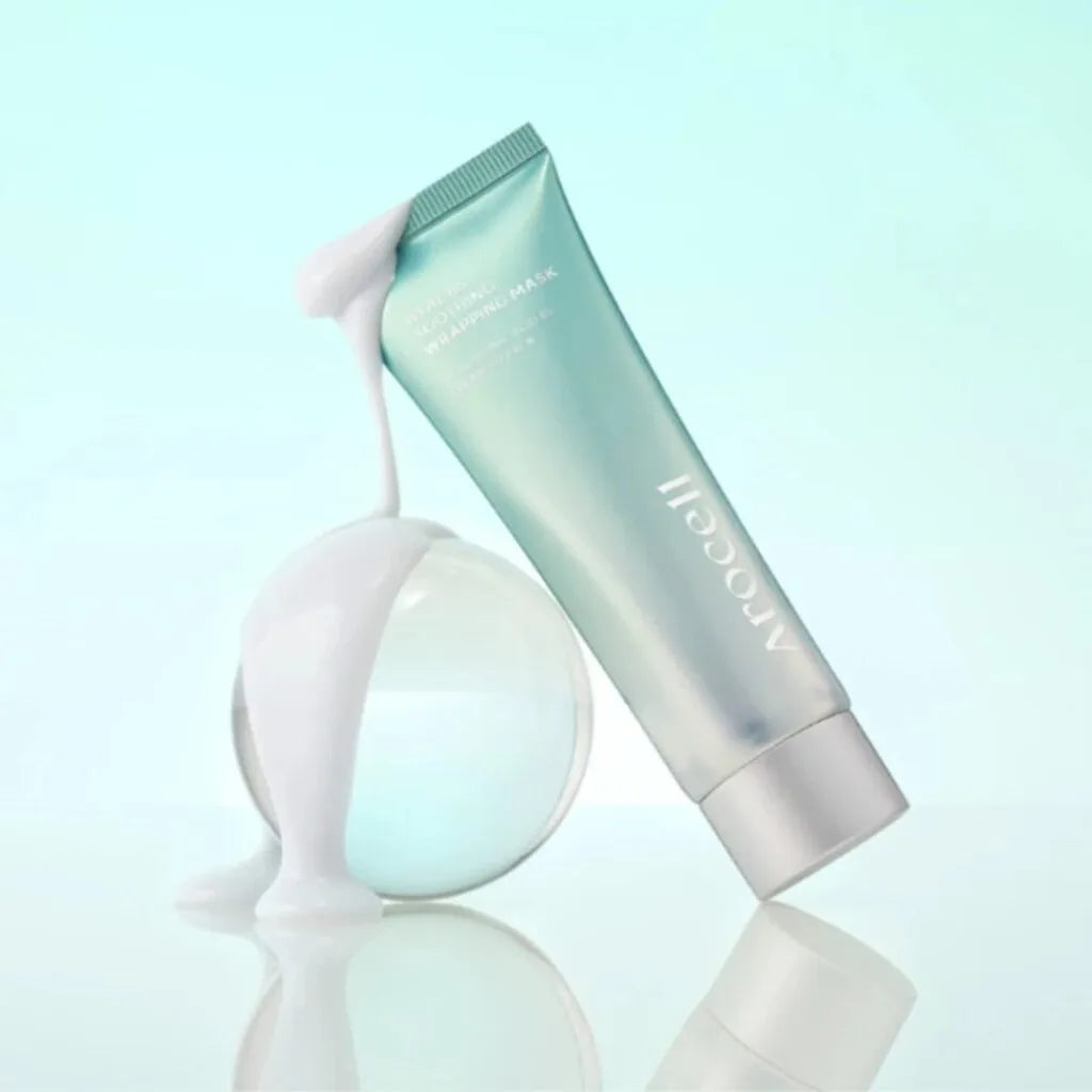 AROCELL Hyal Soothing raminamoji veido kaukė su hialuronu, 80ml.