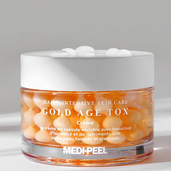 MEDI-PEEL Gold Age Tox H8 anti-aging veido kremas su šilko baltymų kompleksu, 50ml.