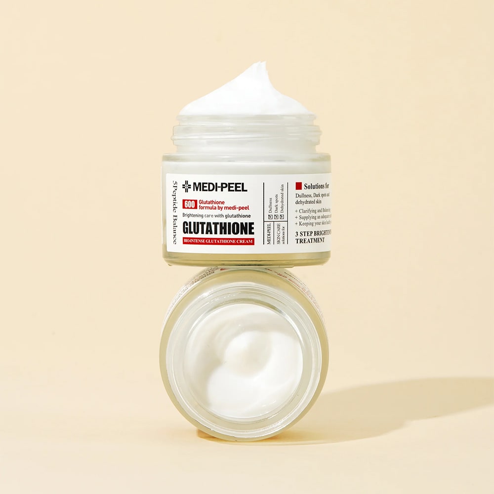 MEDI-PEEL Bio-Intense Glutathione intensyvus, šilkinės tekstūros, šviesinamasis kremas su glutationu, 50ml.