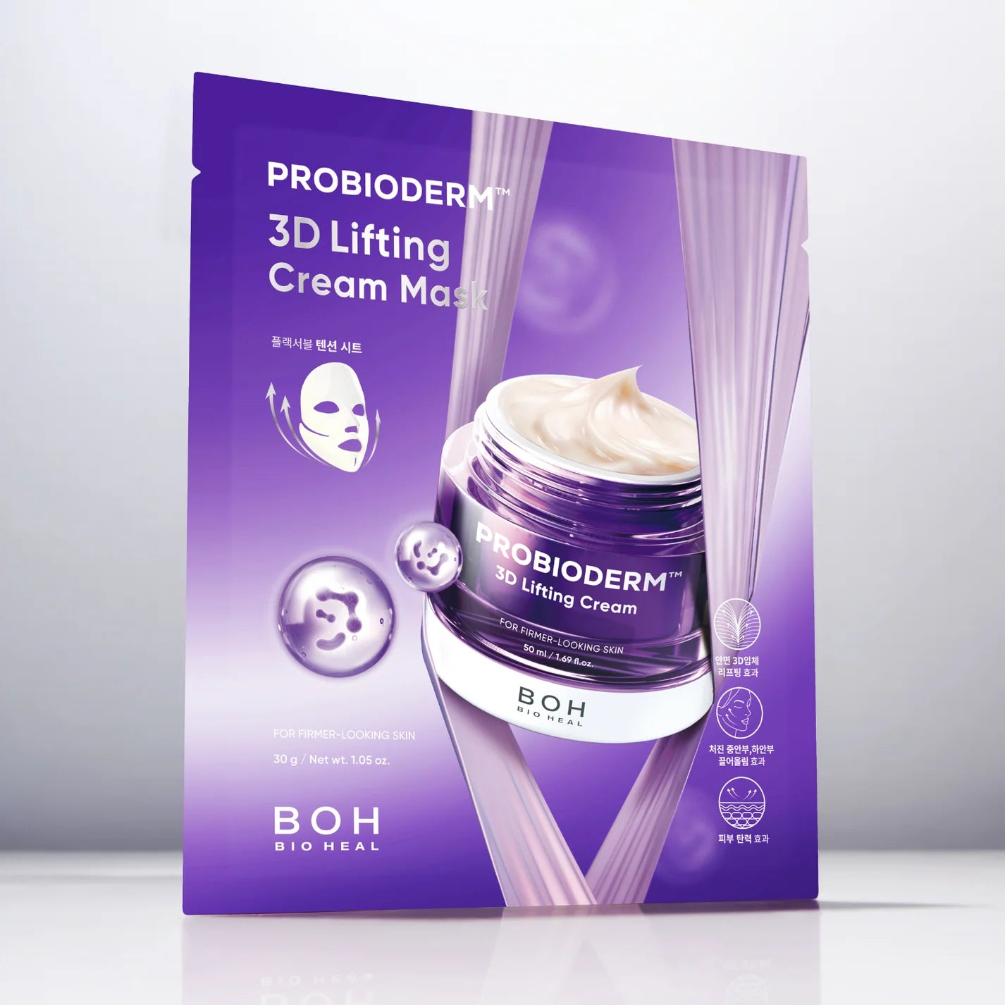 BOH Probioderm 3D liftinguojanti veido kaukė