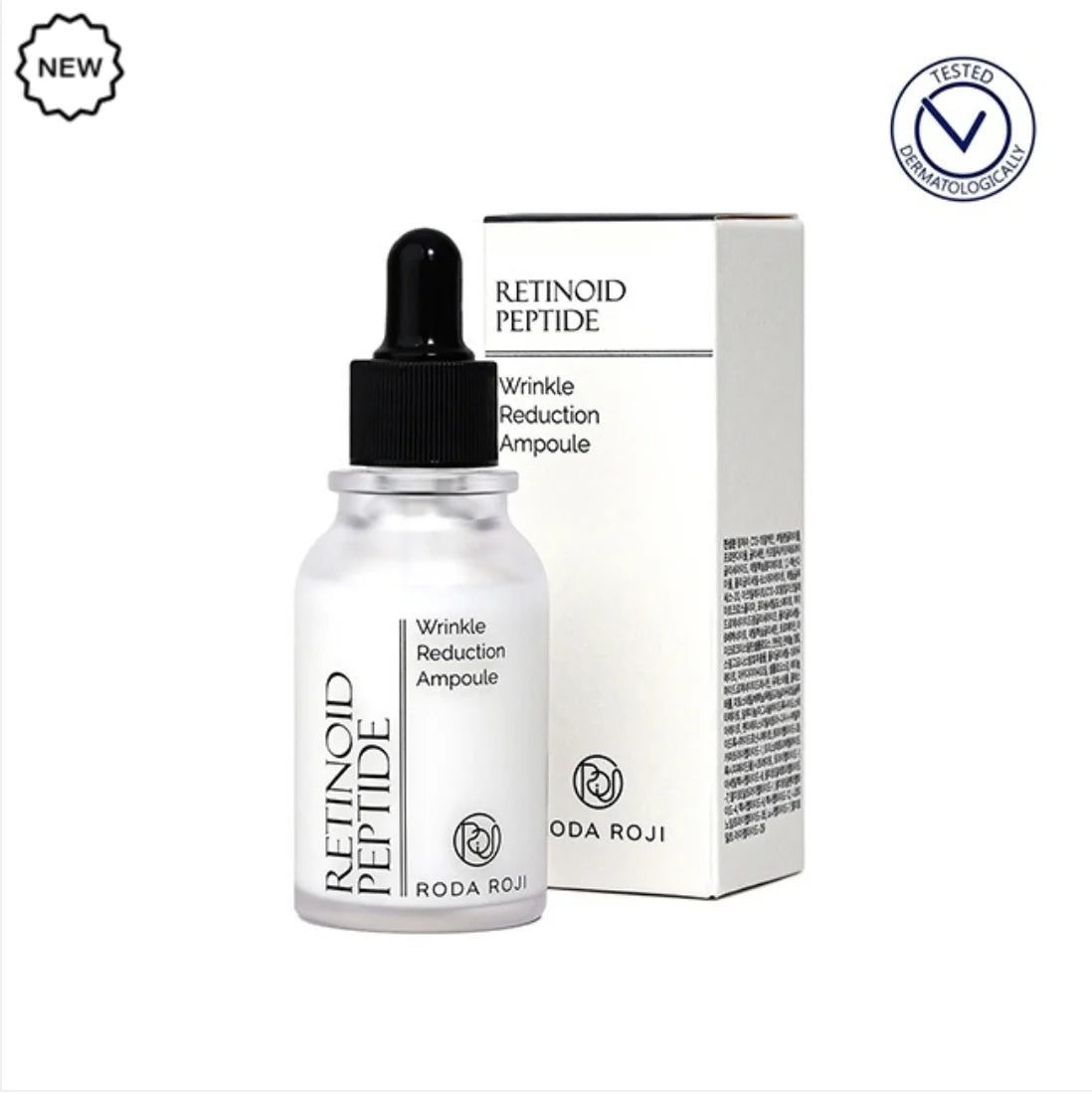 RODA ROJI Retinoid Peptide priešraukšlinis veido serumas su peptidais, 30ml.