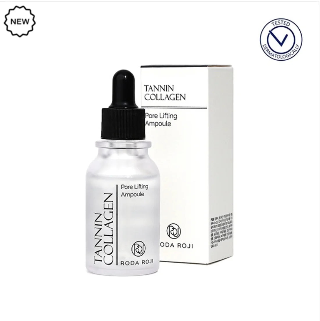 RODA ROJI Tanin Collagen liftinguojantis, poras sutraukiantis veido serumas su kolagenu, 30ml.