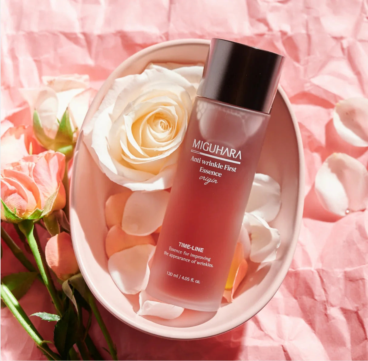 MIGUHARA Anti-Wrinkle Effect priešraušklinė esencija, 120ml.