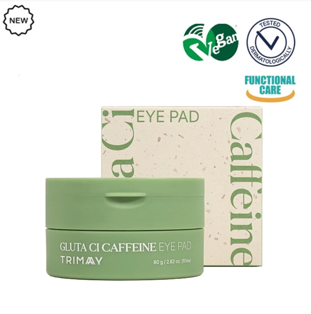 TRIMAY Gluta Ci Caffeine tonizuojančios lakštinės paakių kaukės, 60vnt.