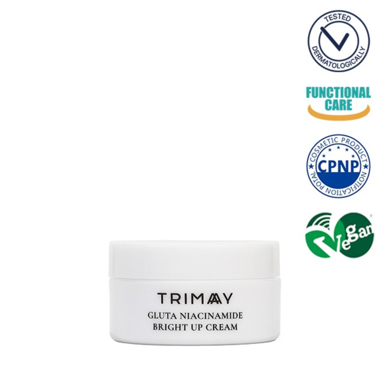 TRIMAY Gluta Niacinamide Bright Up šviesinamasis kremas su gluta niacinamidu mini, 10ml.