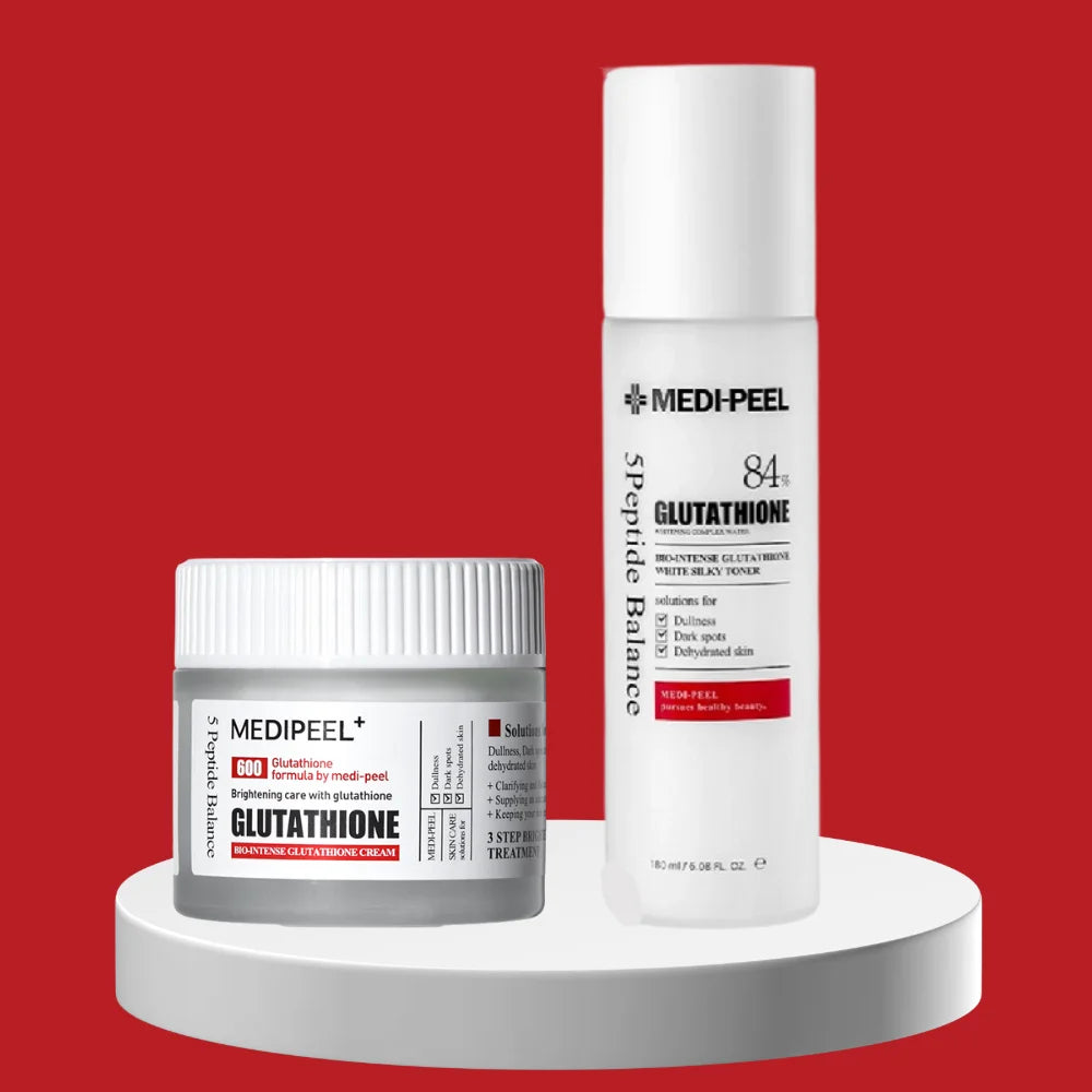 MEDI-PEEL Bio-Intense Glutathione intensyvus, šilkinės tekstūros, šviesinamasis rinkinys su glutationu