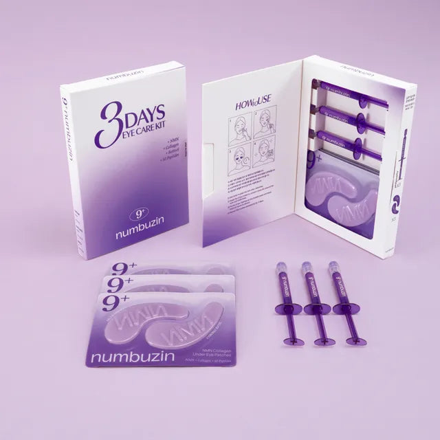 NUMBUZIN No.9 NAD+ Retinol Volumetox intensyvus paakių kremas ir paakių kaukių rinkinys