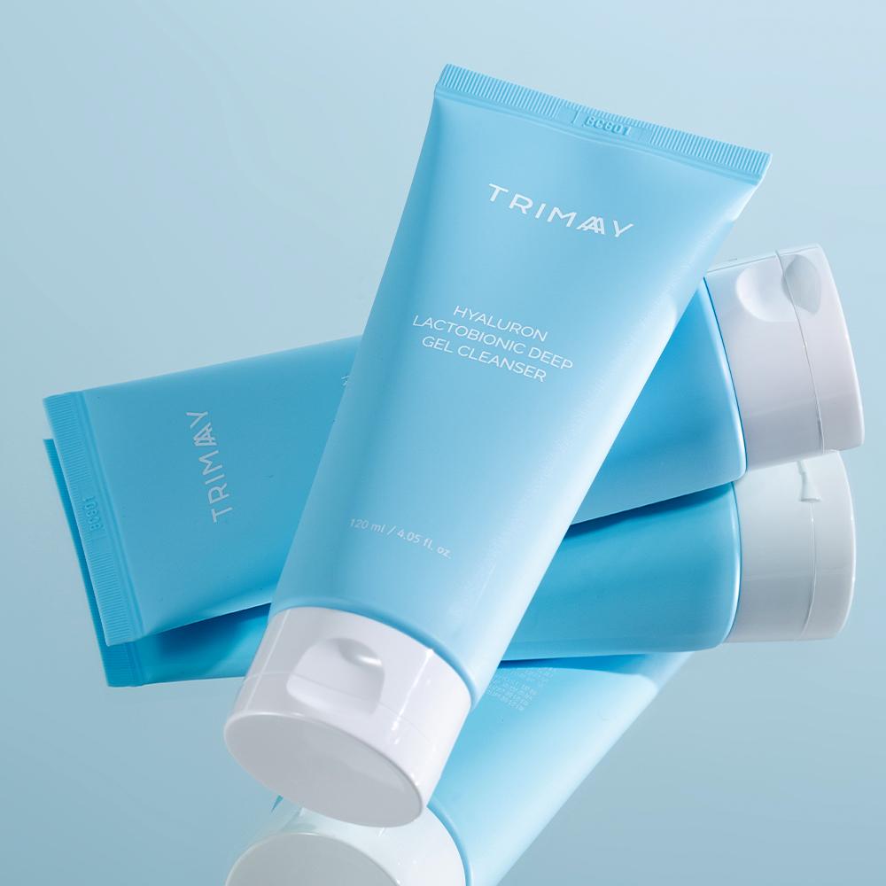 TRIMAY Hyaluron Lactobionic giliai valantis gelinis veido prausiklis su hialuronu, 120ml.