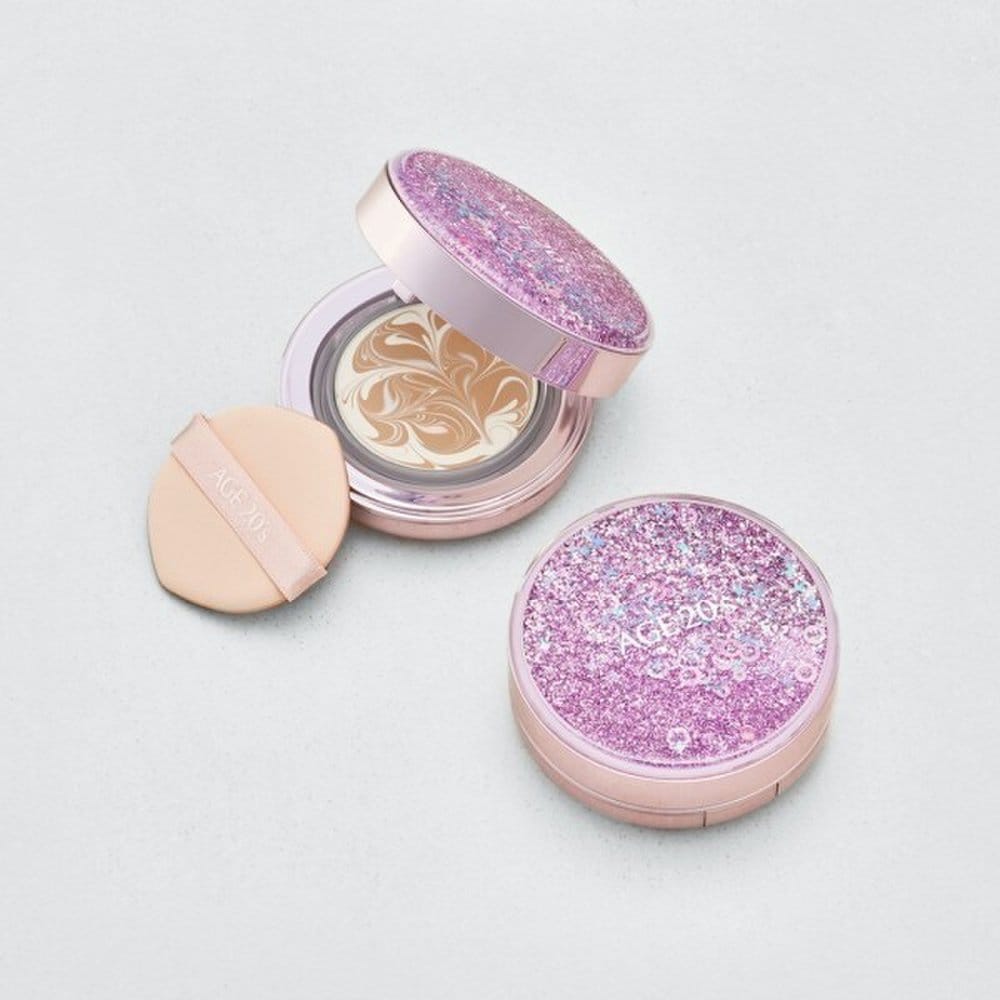 AGE20's Shining Drop Edition limituoto leidimo, ilgai išliekantis-drėkinantis makiažo pagrindas-kušonas - 21