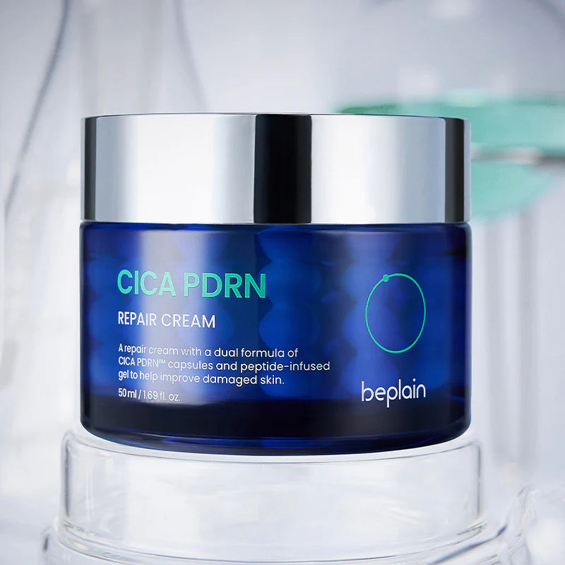 BEPLAIN PDRN Cica regeneruojantis veido kremas su PDRN ir CICA, 50ml.