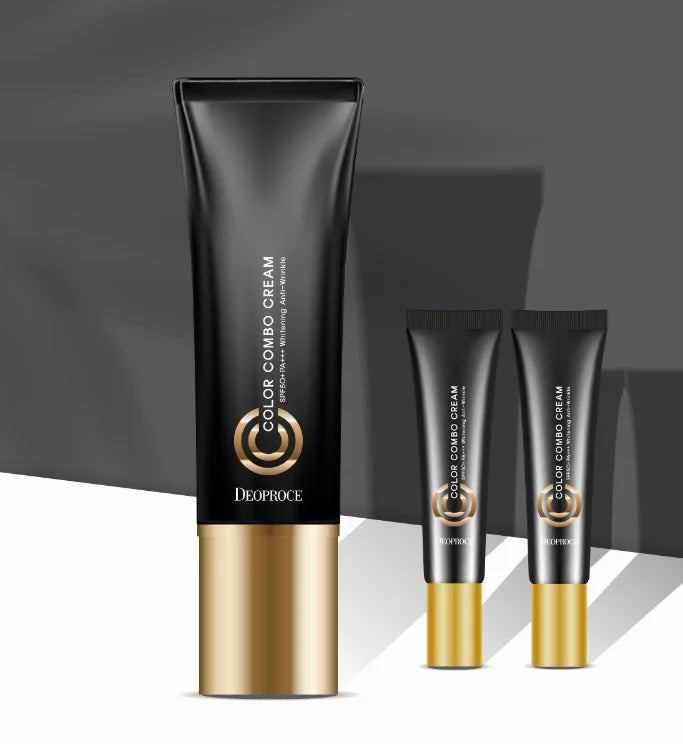 DEOPROCE Color Combo rinkinys CC veido kremas-korektorius su SPF50+