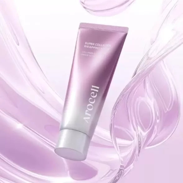 AROCELL Super Collagen Wrapping Mask liftinguojanti veido kaukė su kolagenu, 80ml.