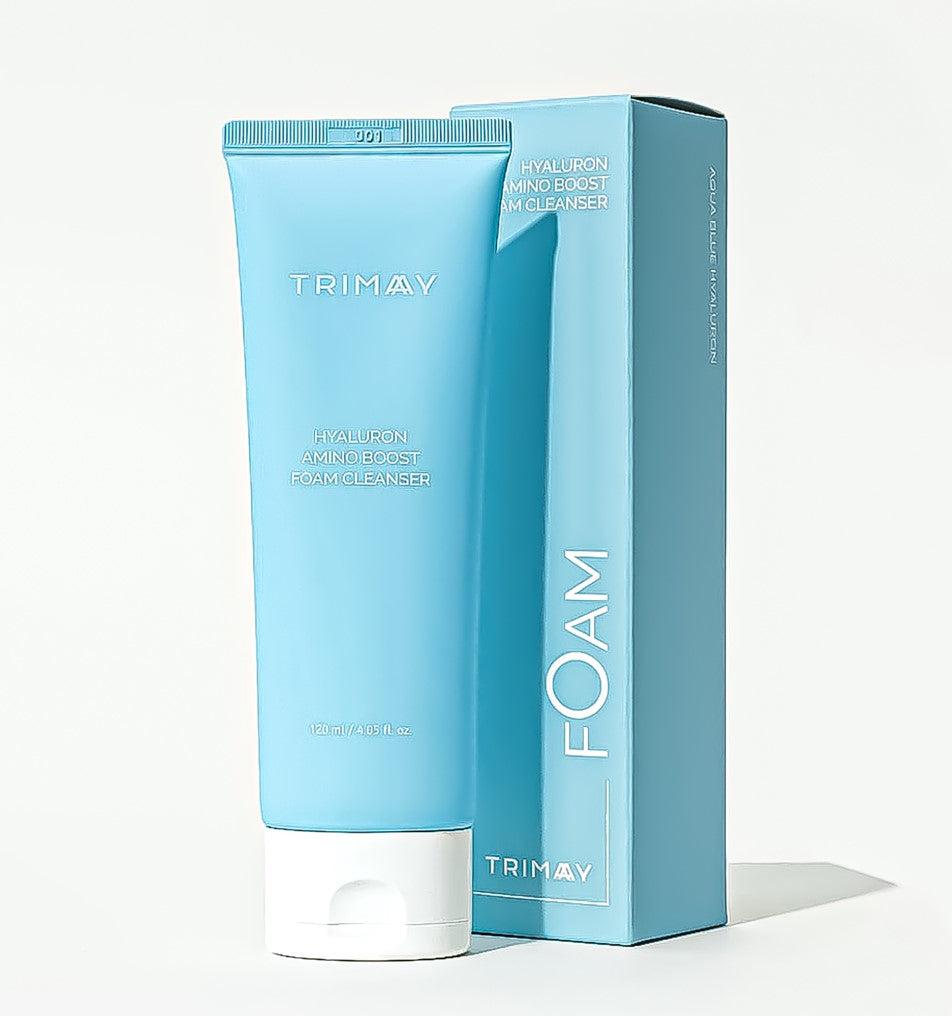 TRIMAY Hyaluron Amino Boost veido prausiklis-putos su hialuronu, 120ml.