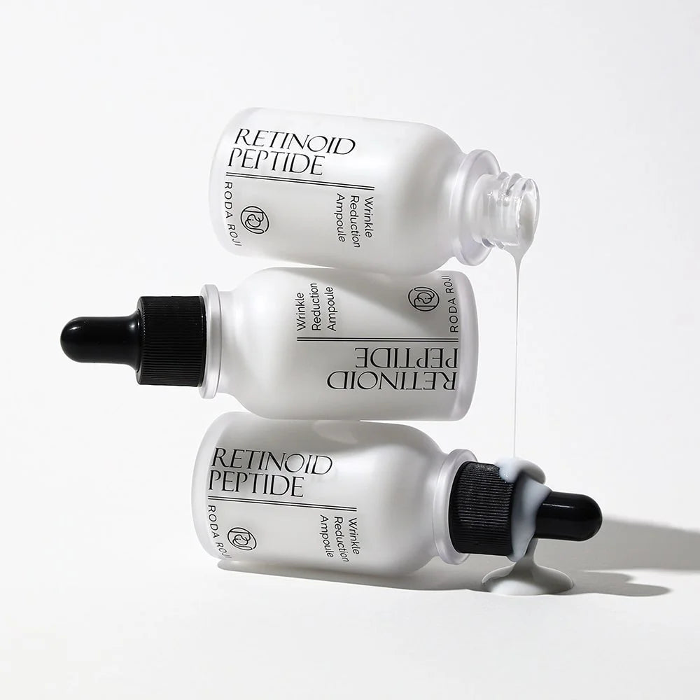 RODA ROJI Retinoid Peptide priešraukšlinis veido serumas su peptidais, 30ml.