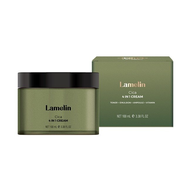 LAMELIN 4 in 1 raminamasis veido kremas su Centella ekstraktu, 100ml.