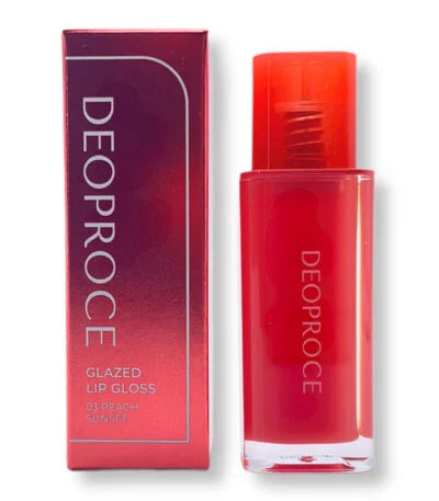 DEOPROCE Glazed Lip Gloss lūpų blizgesys, 4.5g. (spalva Peach Sunset)