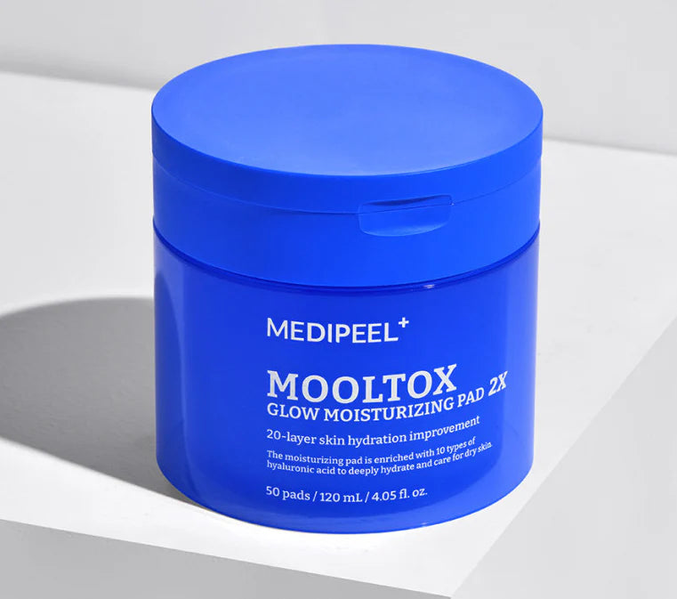 MEDI-PEEL Mooltox Glow Moisturizing drėkinantys toniko padeliai, 50vnt.