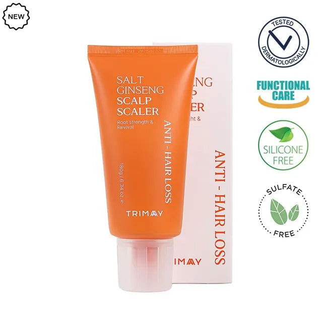 TRIMAY Salt Ginseng galvos odos šveitiklis nuo plaukų slinkimo su ženšenio ekstraktu, 180ml.