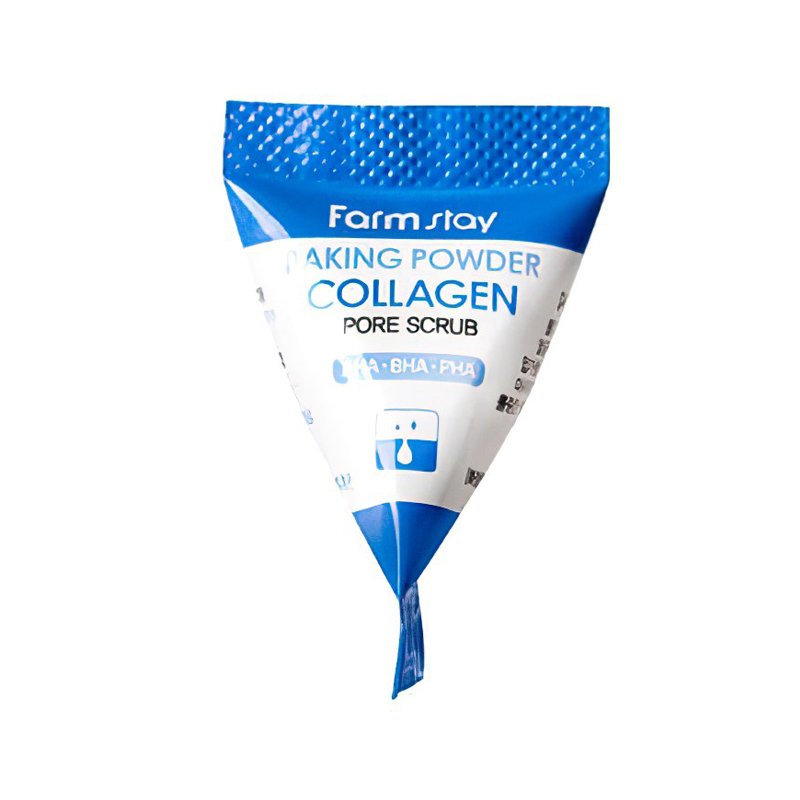 FARMSTAY Baking Powder veido šveitiklis su kolagenu, 1vnt.