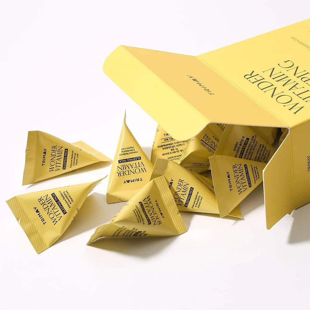 TRIMAY Wonder Vitamin skaistinanti naktinė kaukė su vitaminu C, 20vnt.