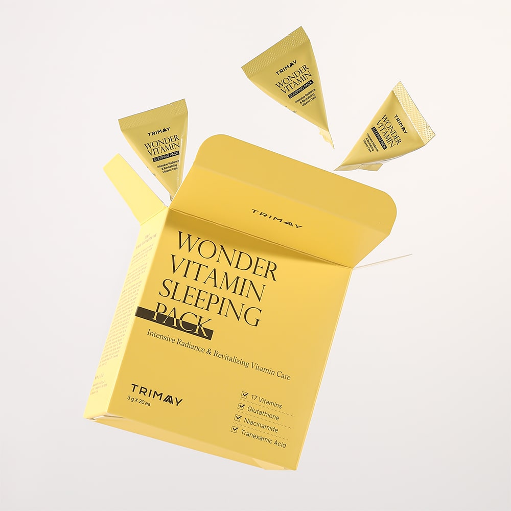 TRIMAY Wonder Vitamin skaistinanti naktinė kaukė su vitaminu C, 20vnt.