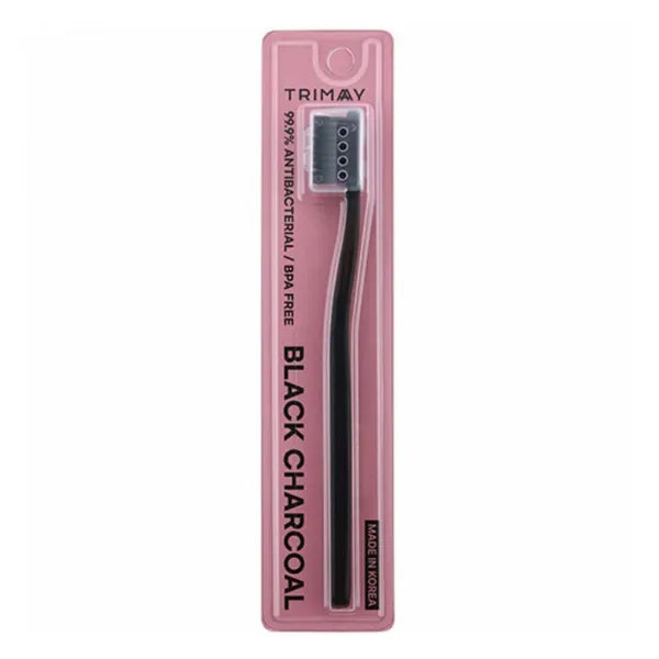 TRIMAY Black Charcoal dantų šepetėlis su anglimi