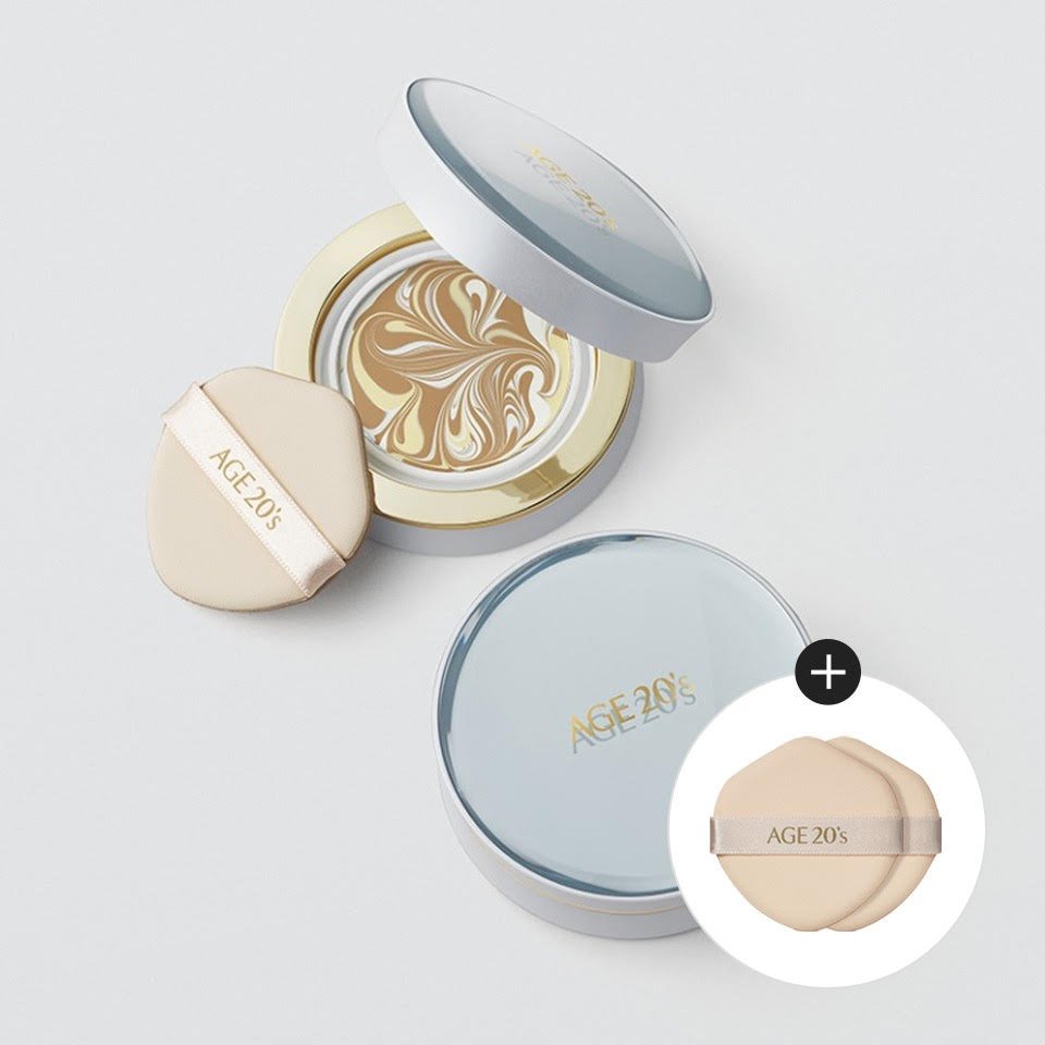 AGE20’s SIGNATURE ESSENCE VELVET ilgai išliekantis makiažo pagrindas-kušonas, 2 vnt. už 1 kainą