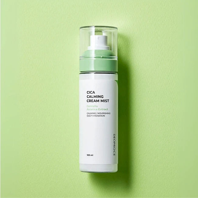 DEOPROCE Cica Calming Cream Mist NAUJIENA drėkinantis-raminantis purškiamas veido kremas-dulksna, 100ml.