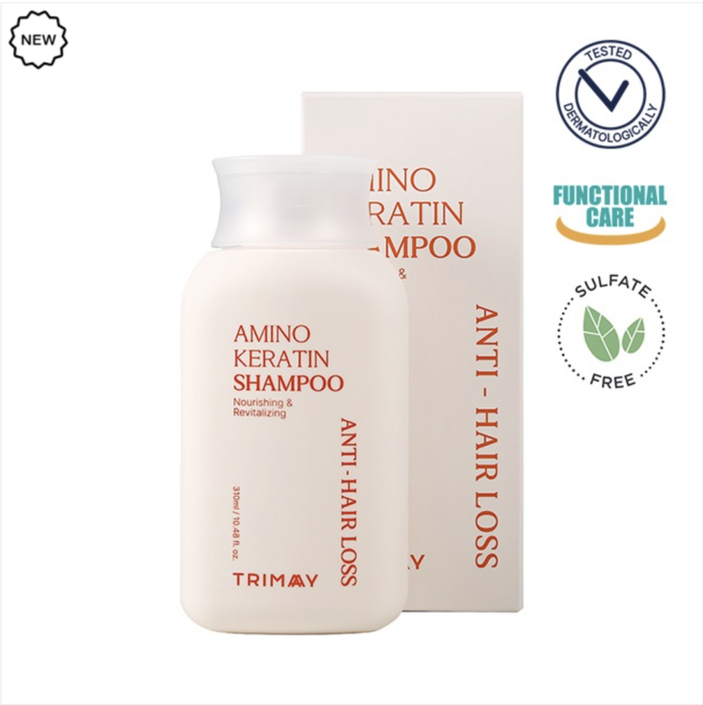 TRIMAY Amino Keratin šampūnas nuo plaukų slinkimo su keratinu, 310ml.