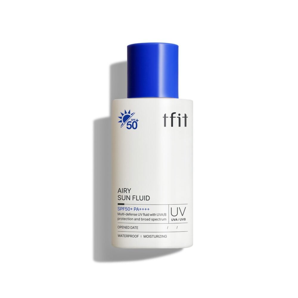 TFIT Airy Sun Fluid drėkinantis apsauginis kremas nuo saulės SPF50+, 50ml.