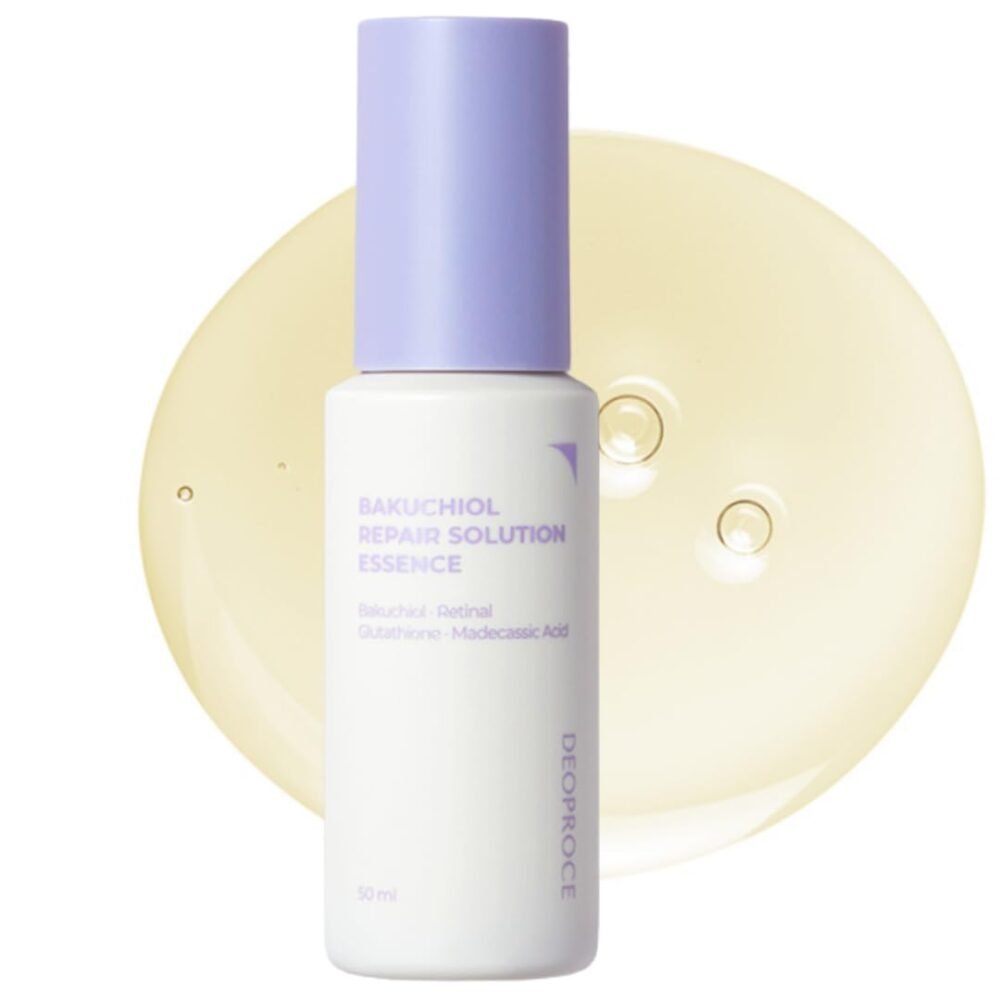 DEOPROCE Bakuchiol Repair Solution anti-aging drėkinanti esencija, 50ml.